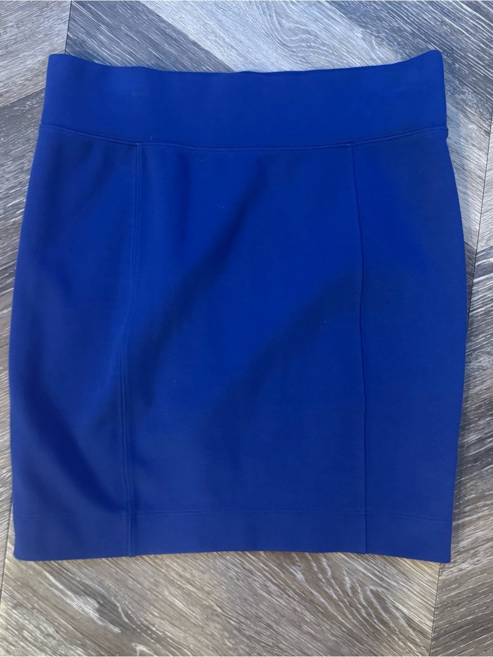 Lacoste Royal Blue Stretch Knit Mini Skirt Size 38 US 6 Pima Cotton Blend NWT